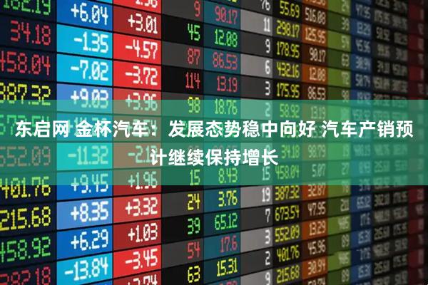 东启网 金杯汽车：发展态势稳中向好 汽车产销预计继续保持增长