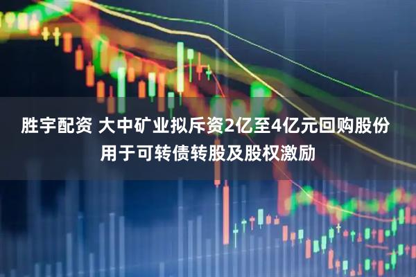胜宇配资 大中矿业拟斥资2亿至4亿元回购股份 用于可转债转股及股权激励