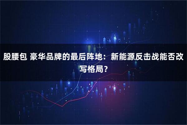 股腰包 豪华品牌的最后阵地：新能源反击战能否改写格局？